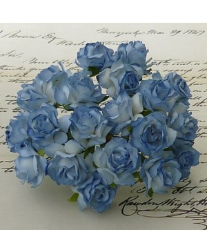 Popierinės gėlytės Promlee Flowers - Blue Wild Roses SAA-230-30, 30mm, 10vnt.