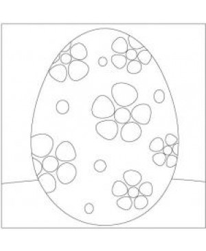 Eskizas smėlio tapybai Velykinis kiaušinis 1, 20x20cm (SCH-196)