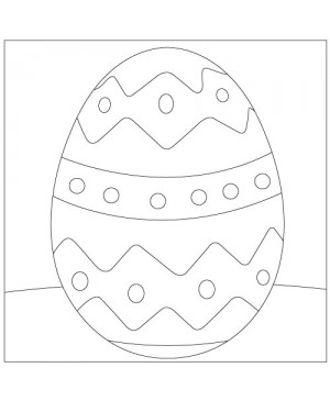 Eskizas smėlio tapybai Velykinis kiaušinis 2, 20x20cm (SCH-197)