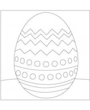 Eskizas smėlio tapybai Velykinis kiaušinis 6, 20x20cm (SCH-201)