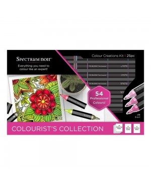 Spiritinių rašiklių rinkinys Spectrum Noir TriBlend Markers - Colourist Collection, 25 dalių.