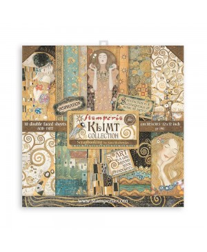 Skrebinimo popieriaus rinkinys Stamperia - Klimt, 30.5x30.5cm, 190g/m², 10 lapų