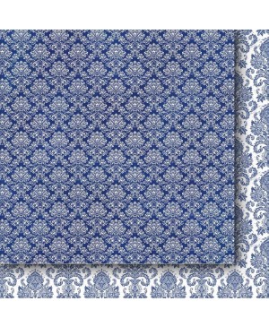 Skrebinimo popierius Galeria Papieru - Blue Porcelain 03, 200 g/m², 30.5x30.5cm, 1vnt.
