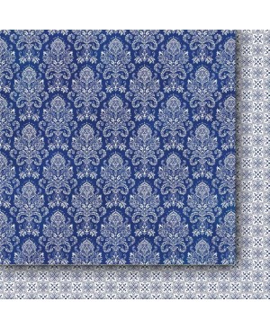 Skrebinimo popierius Galeria Papieru - Blue Porcelain 06, 200 g/m², 30.5x30.5cm, 1vnt.