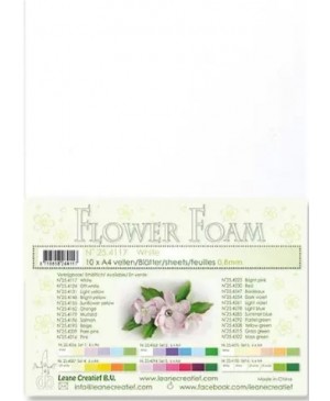 Putgumė Leane Creatief - Flower Foam Foamiran - White, 0.8mm, A4, 10 lapų      