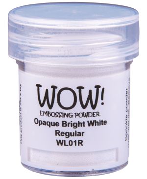 Reljefavimo pudra WOW! 15ml WL01R Opaque Bright White - Regular