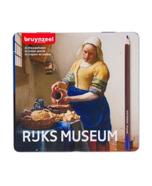Spalvoti pieštukai Bruynzeel Rijks Museum The Milkmaid, 24 spalvų metalinėje dėžutėje	