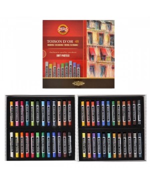 Spalvotos sausos pastelės rinkinys Koh-I-Noor Toison D'or - Soft, 48 spalvų	