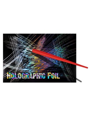 Gratažo popierius Essdee HFB2 Holographic Foil Scraperboard 229x152mm, 10vnt.	